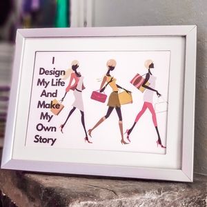 Female Motivational Handmade Wall Art Gift for Her 5x7